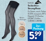 Seidenfein-Strumpfhose Angebote von NUR DIE bei ALDI SÜD Nettetal für 5,99 €