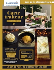 Prospectus E.Leclerc à Sammeron, "Carte traiteur SPÉCIAL FÊTES", 72 pages de promos valables du 02/12/2024 au 31/12/2024