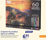 Crayons de couleur dans un coffret dans le catalogue Action