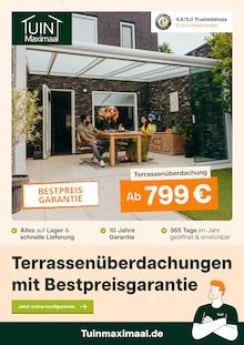 Terrassenüberdachung im Tuinmaximaal Prospekt "Terrassenüberdachungen mit Bestpreisgarantie" mit 14 Seiten (Bremen)