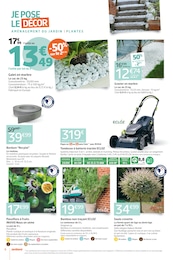 Prix et réduction Tondeuse Électrique dans le prospectus Jardiland en cours Offre Tondeuse Électrique dans le catalogue Jardiland du moment à la page 6