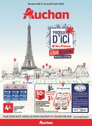 Catalogue Auchan à La Pomponnette, avec 12 pages Prospectus Auchan à La Pomponnette, "Produits d'ici", 12 pages, 01/06/2022 - 07/06/2022