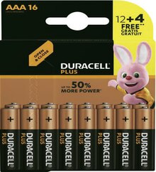 Duracell - Duracell dans le catalogue Géant Casino Lot de 12 piles AAA PLUS POWER + 4 gratuites - Duracell à 9,37 € en promo chez Géant Casino