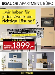 Küche im BRAUN Möbel-Center Prospekt "JUBILÄUMS SSV" mit 20 Seiten (Freiburg (Breisgau))