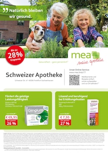 Aktueller mea - meine apotheke Prospekt (Frankfurt (Main)) mea - meine apotheke Prospekt mit 4 Seiten (Frankfurt (Main))