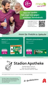 Aktueller mea - meine apotheke Prospekt (Ludwigsburg, 4 Seiten zum blättern mea - meine apotheke Prospekt Unsere September-Angebote mit 4 Seiten