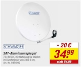 SAT-Aluminiumspiegel von Schwaiger im aktuellen toom Baumarkt Prospekt
