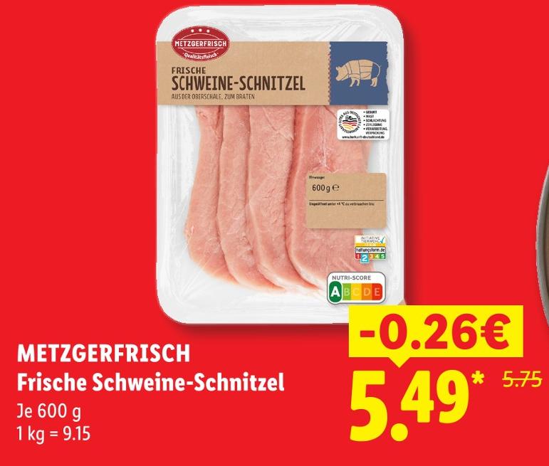 Frische Schweine-Schnitzel