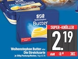 Butter im EDEKA Prospekt Butter von Weihenstephan im aktuellen EDEKA Prospekt für 2,19 €