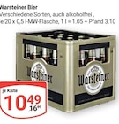 Bier im Angebot bei GLOBUS in Erfurt Bier Angebote von Warsteiner bei GLOBUS Erfurt für 10,49 €
