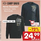 Herren Sweatshirt im Angebot bei Netto Marken-Discount in Trier Herren Sweatshirt Angebote von Camp David bei Netto Marken-Discount Trier für 24,99 €