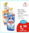 Total Aktiv WC Gel Angebote von WC-Ente bei budni Berlin für 1,99 €