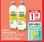 Vitamin Water Limette Ingwer von hohes C für 1,09 € bei EDEKA im Angebot Vitamin Water Limette Ingwer von hohes C im aktuellen EDEKA Prospekt
