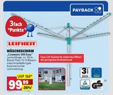 Wäscheschirm Linomatic 500 Easy Angebote von Leifheit bei E center Kirchheim für 99,99 €