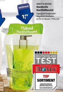 Handseife Nachfüllbeutel bei ALDI SÜD in Aachen Handseife Nachfüllbeutel im Angebot bei ALDI SÜD Aachen für 1,99 €