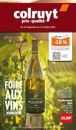 Prospectus Colruyt à Chalon-sur-Saône "FOIRE AUX VINS BOURGOGNE", 4 pages, 24/09/2025 - 12/10/2025