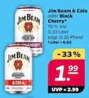 Black Cherry oder & Cola Angebote von Jim Beam bei Netto mit dem Scottie Weißenfels für 1,99 €