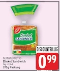 Dinkel Sandwich von Gut&Günstig im aktuellen E center Prospekt