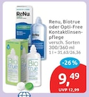 ReNu Kontaktlinsenpflege von Bausch + Lomb im aktuellen budni Prospekt