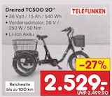 Dreirad TC500 20" von TELEFUNKEN im aktuellen Netto Marken-Discount Prospekt für 2.529,00 €