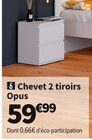 Promo CHEVET OPUS à 59,99 € dans le catalogue Conforama à Noisy-le-Sec