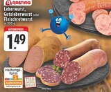 Leberwurst oder Gutsleberwurst oder Fleischrotwurst bei EDEKA im Kalletal Prospekt für 1,49 €