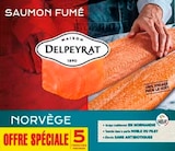 SAUMON FUMÉ DE NORVÈGE MAISON DELPEYRAT à Auchan Supermarché dans La Bachellerie