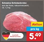 Aktuelle Braten Angebote bei Netto Marken-Discount in Osnabrück Aktuelles Schweine-Schinkenbraten Angebot bei Netto Marken-Discount in Osnabrück ab 5,49 €