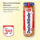 6 Deutschlander Würstchen Angebote von Meica bei GLOBUS Kaiserslautern für 3,69 €