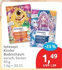 Kinder Badeschaum von tetesept im aktuellen budni Prospekt