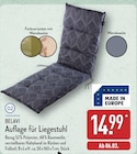 Auflage für Liegestuhl Angebote von BELAVI bei ALDI Nord Siegen für 14,99 €