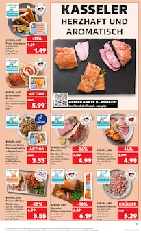 Rollbraten im Kaufland Prospekt "Aktuelle Angebote" mit 56 Seiten (Bottrop)