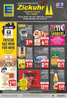 Coca Cola im EDEKA Prospekt "Aktuelle Angebote" mit 24 Seiten (Köln)