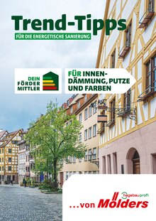 Mölders Baucentrum Prospekt Trend-Tipps FÜR DIE ENERGETISCHE SANIERUNG mit  Seiten in Bad Bevensen und Umgebung