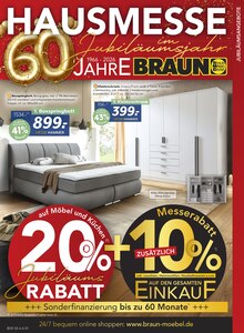 Bett im BRAUN Möbel-Center Prospekt "60 JAHRE BRAUN MÖBEL CENTER" mit 24 Seiten (Reutlingen)