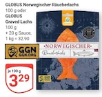 Aktuelles Norwegischer Räucherlachs Angebot bei GLOBUS in Bochum ab 3,29 €