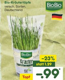 Bio-Kräutertöpfe bei Netto Marken-Discount in Magdeburg Bio-Kräutertöpfe im Angebot bei Netto Marken-Discount Magdeburg für 0,99 €