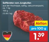 Aktuelles Saftbraten vom Jungbullen Angebot bei Netto Marken-Discount in Mönchengladbach ab 1,39 €