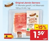 Original Jamón Serrano Angebote von Los Cuarenta bei Netto Marken-Discount Wolfsburg für 1,59 €