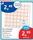 Servietten von Rico Design für 2,49 € bei budni im Angebot Servietten von Rico Design im aktuellen budni Prospekt