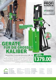 Baumärkte Prospekt von RHG Baucentrum Lichtentanne RHG Baucentrum Prospekt: "Geräte für die großen Kaliber.", 2 Seiten, 01.09.2025 - 30.09.2025
