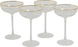 Set de 4 coupes à champagne liseré doré - CARREFOUR HOME - Carrefour à Toul Set de 4 coupes à champagne liseré doré - CARREFOUR HOME en promo chez Carrefour Toul à 12,99 €