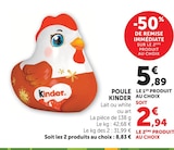 Poule Kinder en promo chez Super U Mulhouse à 2,94 €