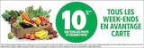 Promo 10% sur tous les fruits et légumes frais tous les week-ends en avantage carte à  dans le catalogue Intermarché à Décines-Charpieu