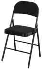 Chaise pliante noir - B&M à Montluçon Chaise pliante noir en promo chez B&M Montluçon à 18,45 €