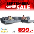 Seats and Sofas Bernau - Lissabon Wohnlandschaft Angebot im Prospekt Lissabon Wohnlandschaft bei Seats and Sofas im Bernau Prospekt für 899,00 €