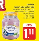 Joghurt oder Joghurt mild bei nah und gut im Eibenstock Prospekt für 1,11 €