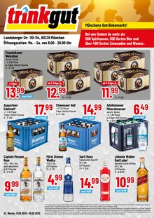 Augustiner im Trinkgut Prospekt "Münchens Getränkemarkt!" mit 4 Seiten (München)