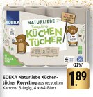 Naturliebe Küchentücher Recycling im Angebot bei E center in Offenburg Naturliebe Küchentücher Recycling Angebote von EDEKA bei E center Offenburg für 1,89 €