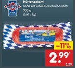 Hüttensalami Angebote von Wolf bei Netto Marken-Discount Ahaus für 2,99 €